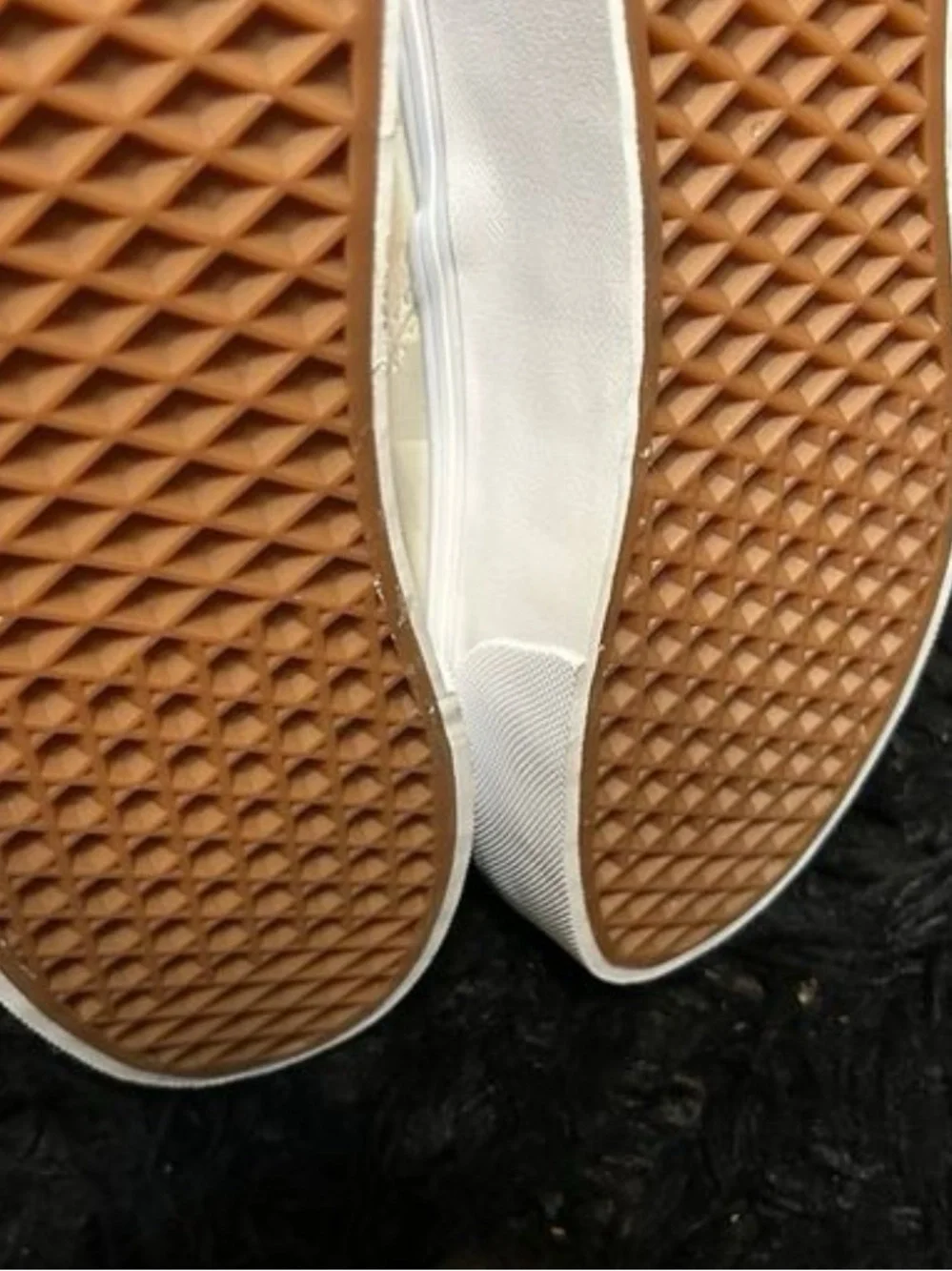 VANS checkerboard cream platform slip on shoes sneakers women’s 9 new